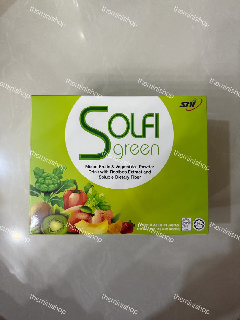 Solfi Solfi Green 30's Mixed Fruits & Vegetables Powder Drink With Rooibos ...