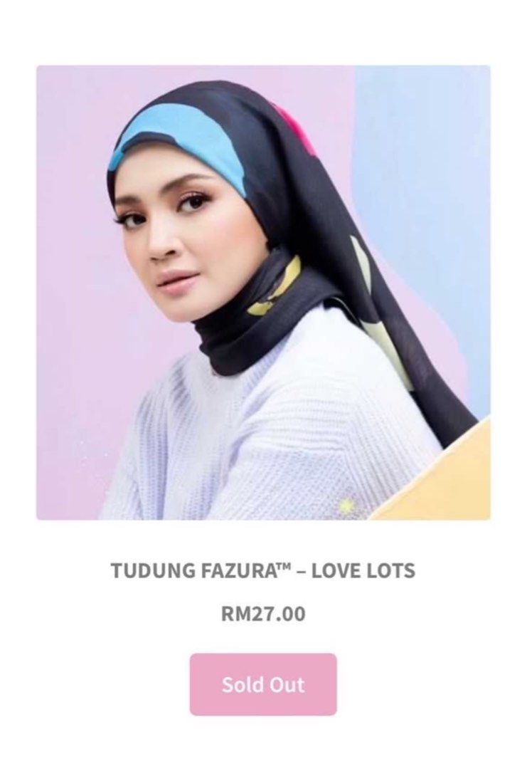 Tudung Bawal Tudung Fazura LOVE LOTS (Category: Hijabs) located in Kuala Lumpur. Submitted by saysari (Listing ID 1356710956, Image 2). Description: Ada defect di tudung as in the picture. Masa beli memang dah ada, since itu je last piece yg available dan takde lagi kat all agents so defect pon defect la asal dapat merasa pakai hehe. Tapi lepas basuh ada bertambah lagi putih2 tu. Maybe the kain itself idk. But overall the condition of kain the co