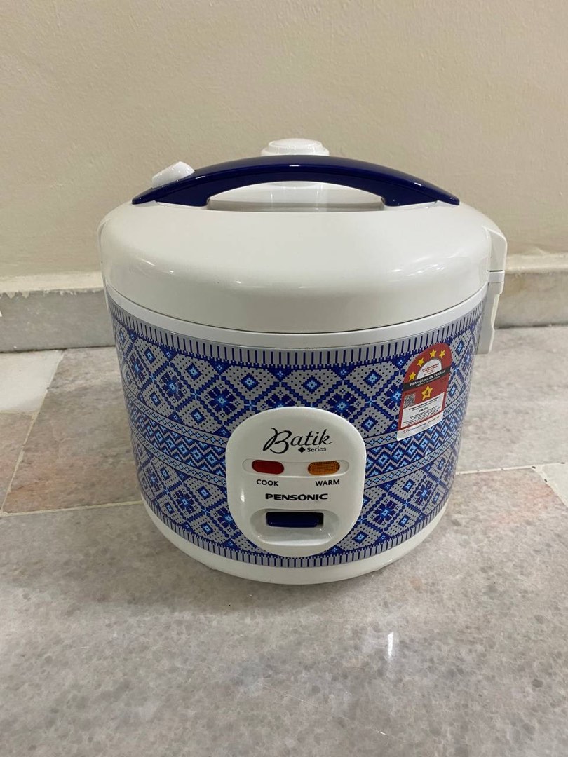 [USED] Pensonic Batik Series Rice Cooker (1.8L) | PSR-1801, Furniture ...
