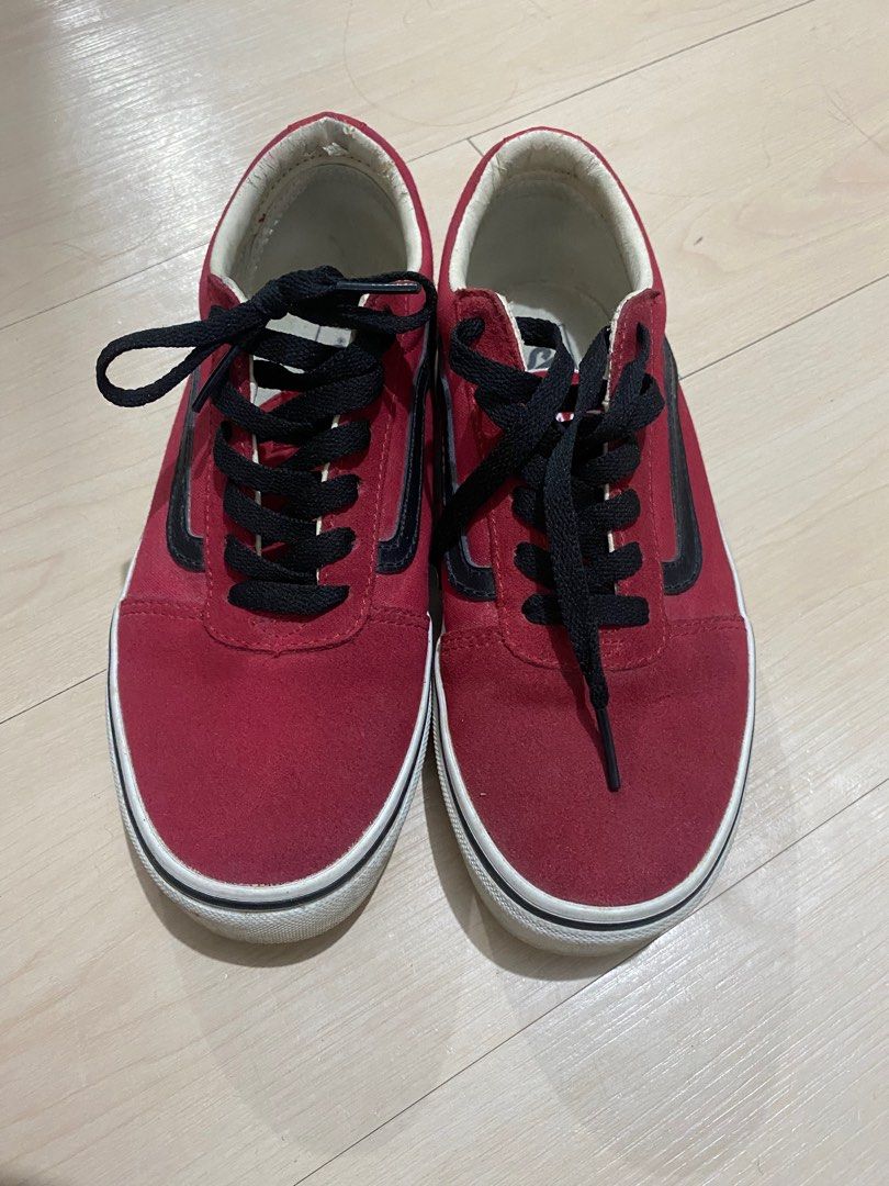 Vans Red (Category: Sneakers) located in Quezon City. Submitted by pula_ (Listing ID 1356259121, Image 3). Description: RFS: decluttering Size: US 4, UK 3, 22cm .