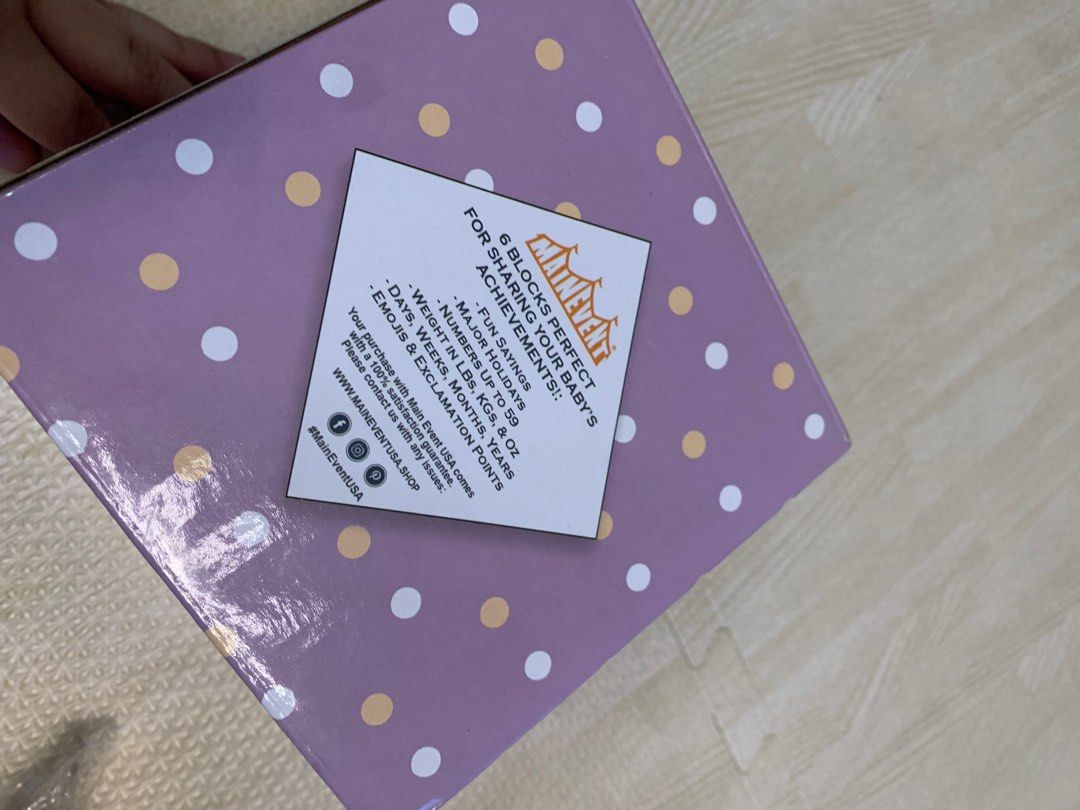 Baby milestone blocks (Category: Infant Playtime) located in Taguig. Submitted by alex_arreola (Listing ID 1356878567, Image 3). Description: .
