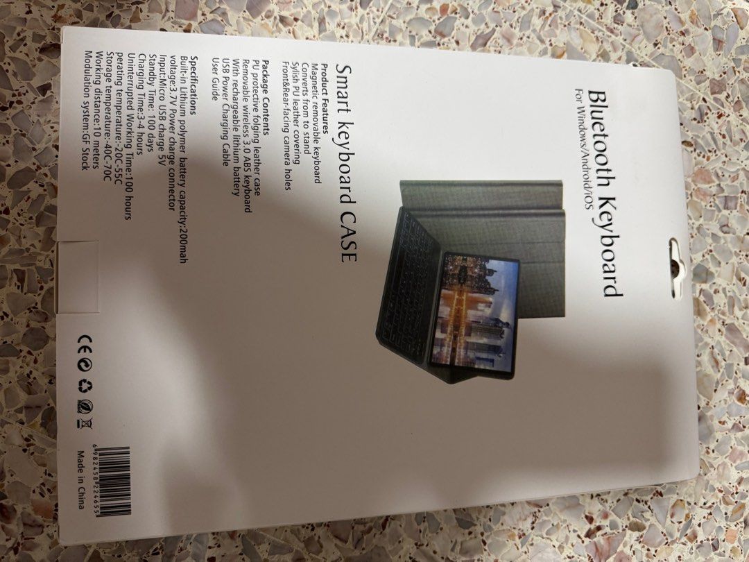 Bluetooth Keyboard (Category: Other Gadgets) located in Singapore. Submitted by foreverblues (Listing ID 1356928362, Image 2). Description: Brand new unopened. For windows, Android, iOS. From challenger, retail price $79. What you see is what you get. Thanks.