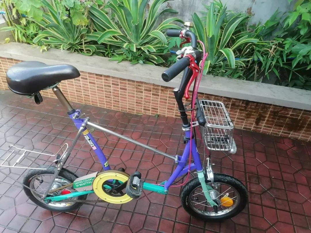 Bridgestone picnica folding bike (Category: Bicycles) located in Cavite. Submitted by junjund (Listing ID 1356797613, Image 2). Description: for sale or swap sa bianchi mini velo Bridgestone picnica beltrex united colors of Benetton . original paint. rare/collectable folding bike.