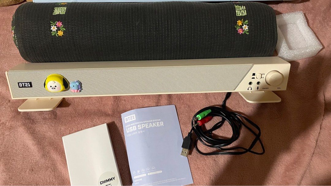 BTS BT21 USB Speaker Chimmy and Mang (Category: Soundbars, Speakers & Amplifiers) located in Paranaque City. Submitted by Min.Riya (Listing ID 1356942363, Image 2). Description: Opened to test and check only 10/10 mint condition RFS: no space to use it for .