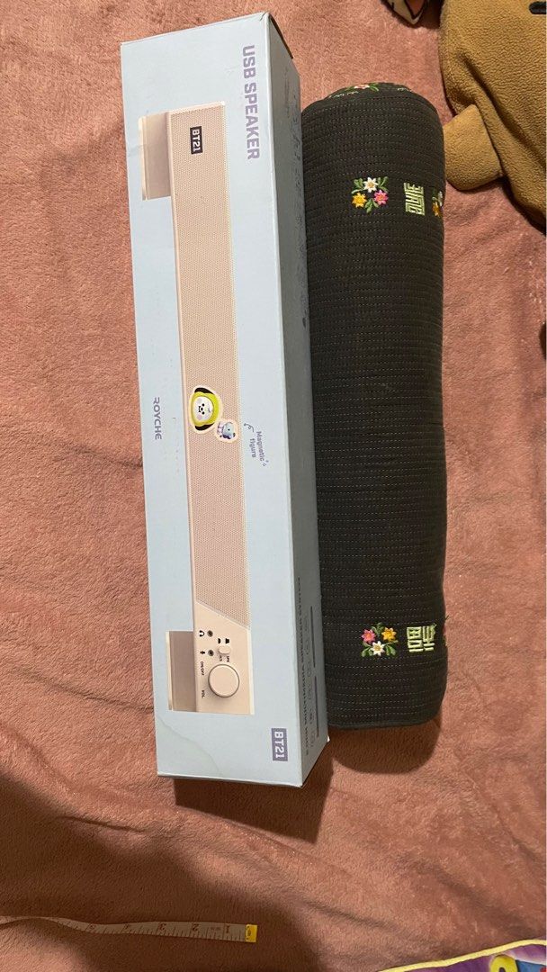 BTS BT21 USB Speaker Chimmy and Mang (Category: Soundbars, Speakers & Amplifiers) located in Paranaque City. Submitted by Min.Riya (Listing ID 1356942363, Image 1). Description: Opened to test and check only 10/10 mint condition RFS: no space to use it for .
