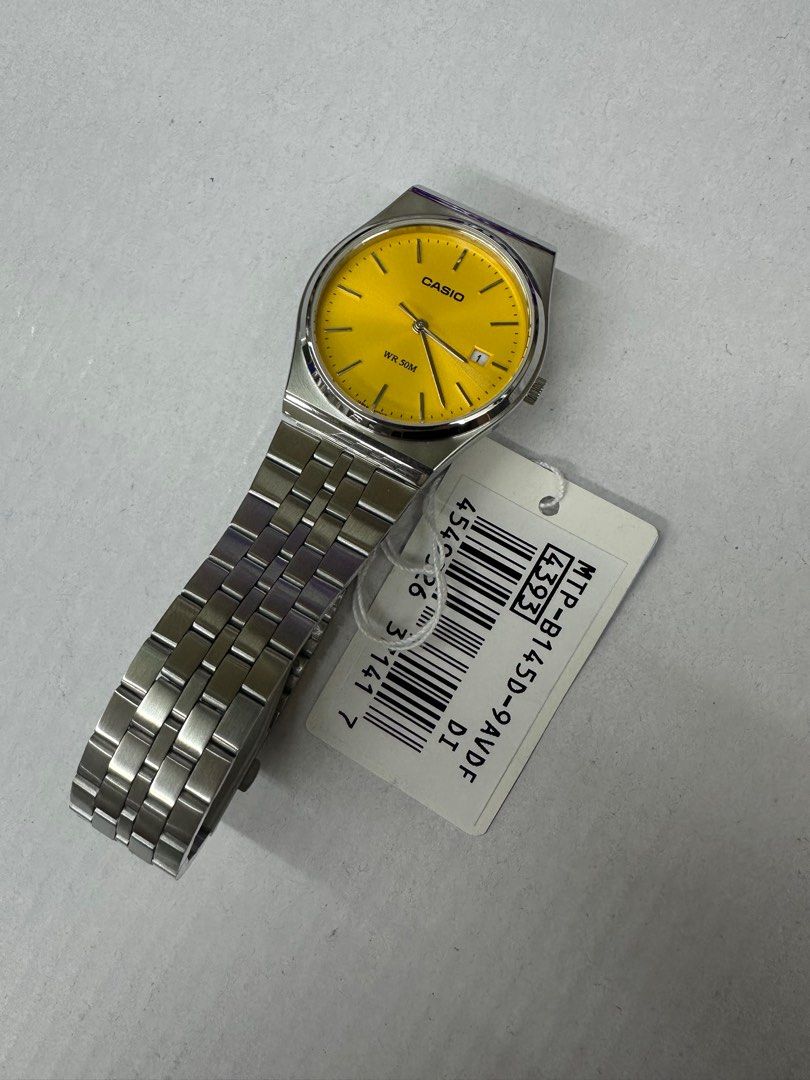Casio MTP-B145D-9A (Category: Men's Watches) located in Manila. Submitted by seikowatchfactory (Listing ID 1356848077, Image 3). Description: BNIB 10/10 Model: MTP-B145D-9A Price: 2795 pesos Specifications: Size of Case: 40 x 35 x 7.4mm Total Weight: 82g Approx. Battery Life: 3 years on SR621SW Regular Timekeeping 50m Water Resistance Date display Mineral Glass Stainless Steel One-Touch Triple fold clasp Case/Bezel: Two tone Quartz Movement Selle