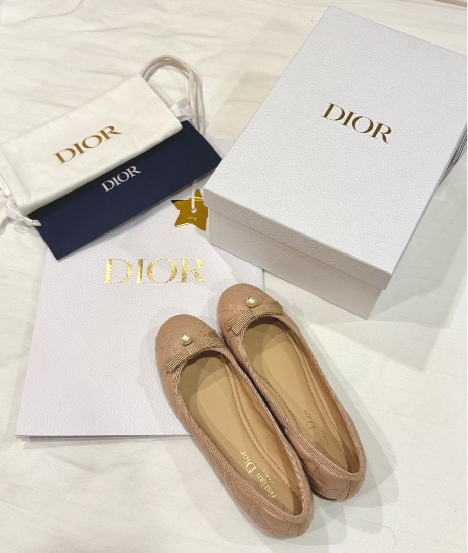 Christian Dior (Category: Sneakers & Footwear) located in Cebu City. Submitted by prelovedcornerph2021 (Listing ID 1356926562, Image 1). Description: Comes complete (shown in the picture) Used once only Open for swap (Chanel ballet in classic color).