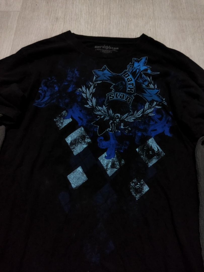Dark star tshirt with thermal (Category: Tshirts & Polo Shirts ) located in Cavite. Submitted by sinacccc (Listing ID 1356924481, Image 3). Description: Dimes. Width 23 Length 28 Length of sleeves 20 May pin holes po siya .