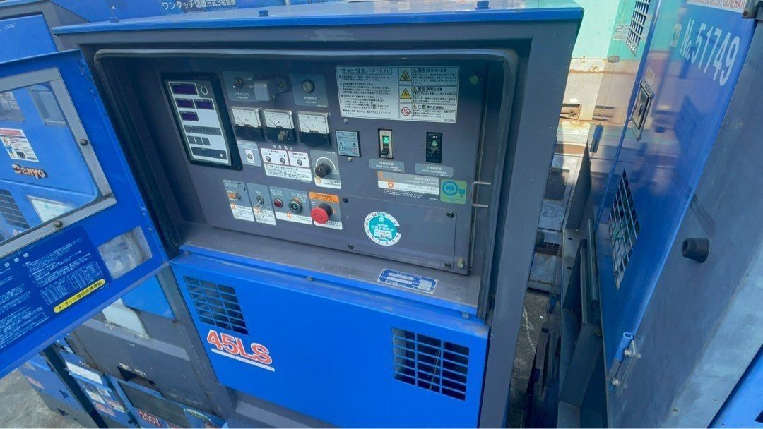 Denyo Generator 45 kVA (Category: Construction Tools & Equipment) located in Cavite. Submitted by lapuagjans96184 (Listing ID 1356857004, Image 2). Description: Used unit P720,000 Slightly used unit P820,000 Included PMS Clean Fuel Tank Overhaul Radiator Repainting (optional) Manual & Keys Check all Electrical Mechanical Electronic Components Load testing With warranty Free delivery within Metro Manila Models: DCA 45 LSKB DCA 45 LSKE.