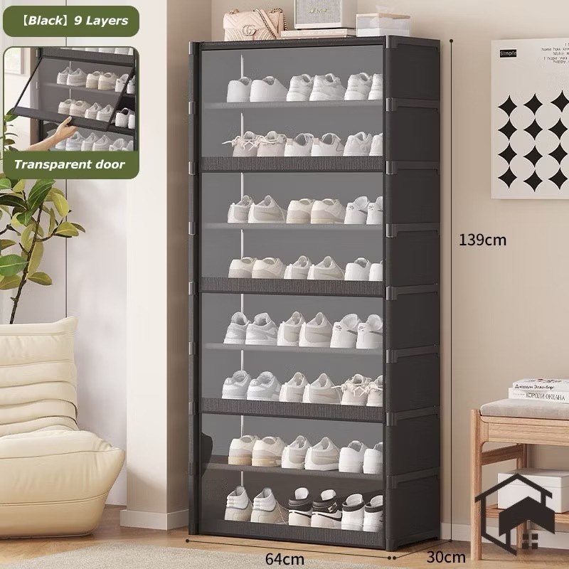 Shoe Rack Visual Dust-Proof Shoe Cabinet Visual Transparent Shoe Rack Multi-Layer Shoe ...