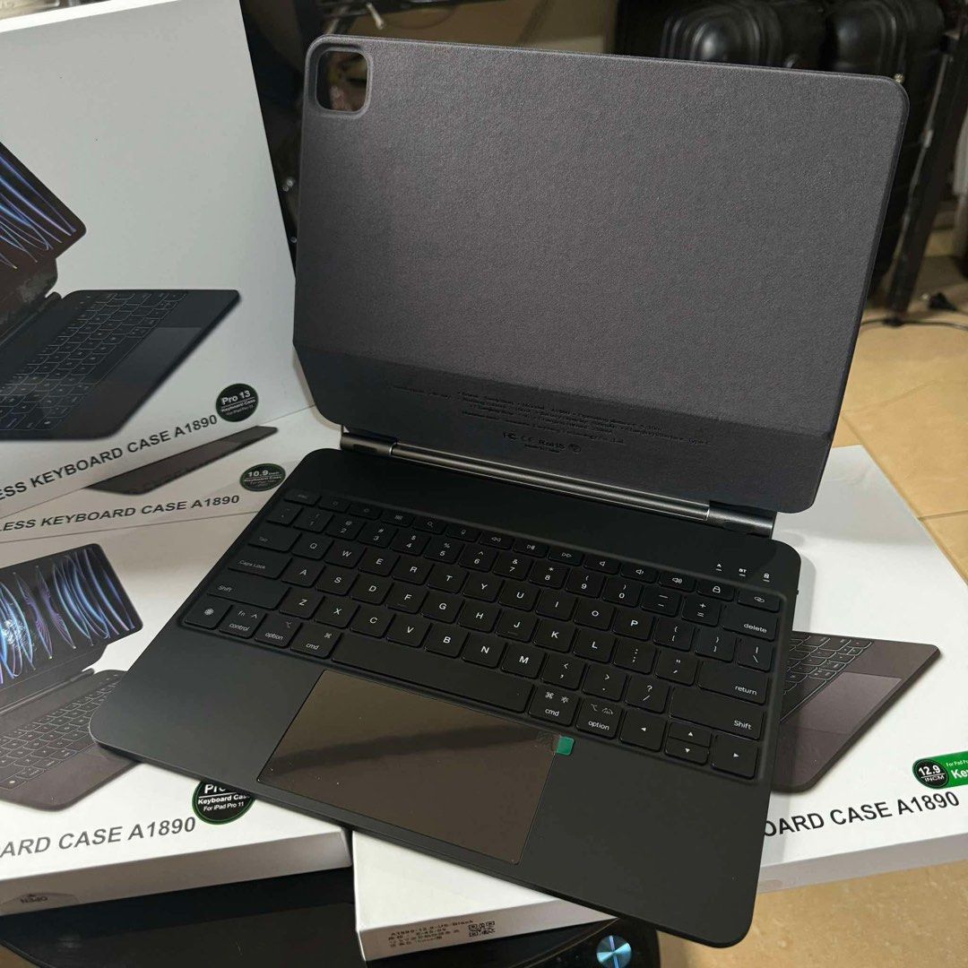 iPad Pro 13 2024 Magic Keyboard Case Magnetic Goojodoq Bluetooth 3rd Version (Category: Cases & Sleeves) located in Quezon City. Submitted by rcstny (Listing ID 1356925081, Image 2). Description: RESTOCKED! iPad Pro 13 2024 Magic Keyboard Case Magnetic Goojodoq Bluetooth 3rd Version ₱4500 - Built-in Trackpad - Magnetic Holder: With a free-floating design - Front and Back Protection - Backlit Keys: on/off (7 colors) - USB-C Rechargeable Keyboard -