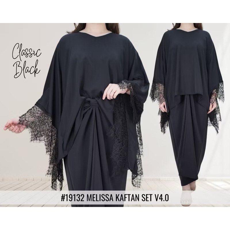 Kaftan pario lace black (Category: Kaftans & Jubahs) located in Kota Bharu. Submitted by meneedcash (Listing ID 1356976098, Image 3). Description: Pakai sekali .