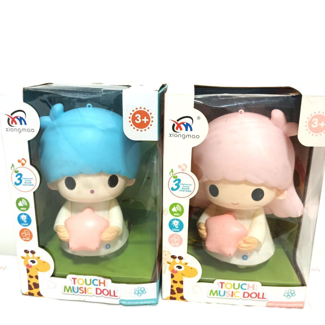Kiki and Lala (like) big display figures (Category: Designer & Blind Box Toys) located in San Jose del Monte. Submitted by madefromrainbows (Listing ID 1356932238, Image 1). Description: ☝️Brand: Xiongmao ☝️12 inches look-alike LTS Kiki & Lala display figures 🚫 Light and music untested.