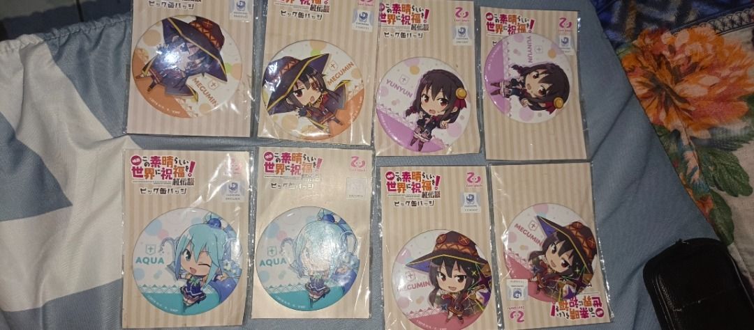 KONOSUBA PINS (Category: Character Goods) located in Quezon City. Submitted by daneiljhon98527 (Listing ID 1356970376, Image 2). Description: 50 each malalake.