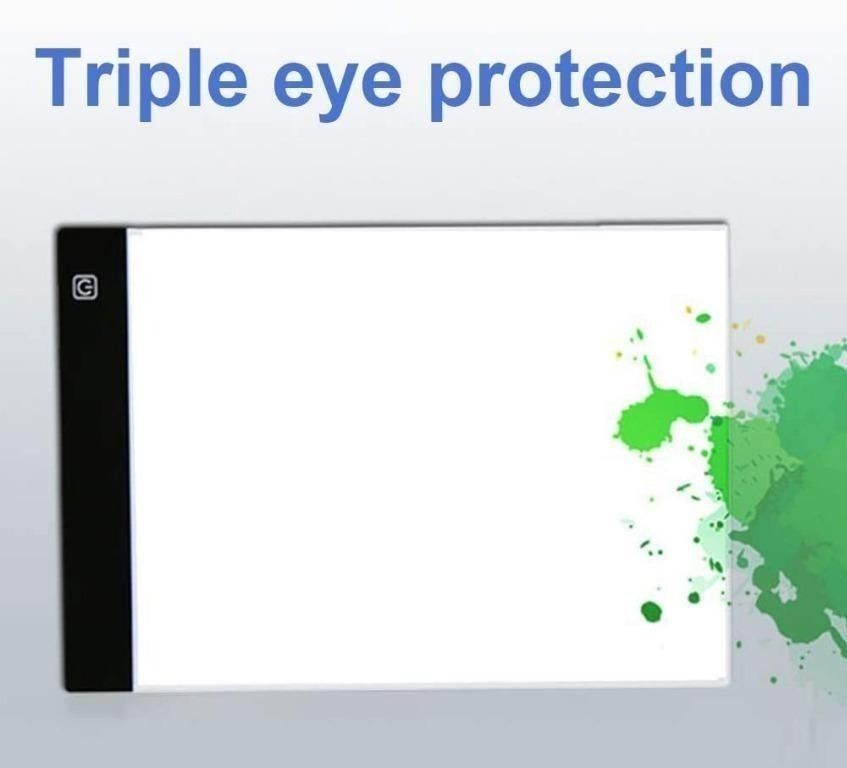 Led Drawing Board, A3 Portable Drawing Copy Tracking Light Box Usb ...