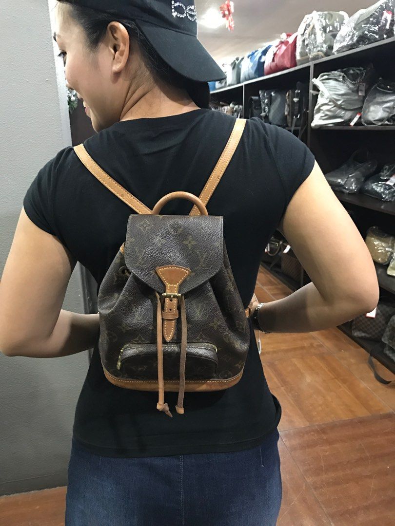 Louis Vuitton Vintage montsouris bb backpack (Category: Luxury Bags & Wallets) located in Manila. Submitted by leemeimei23 (Listing ID 1356969804, Image 1). Description: Authentic Vintage What you see is what you get Inspect photos for flaws Well used. No haggling please .