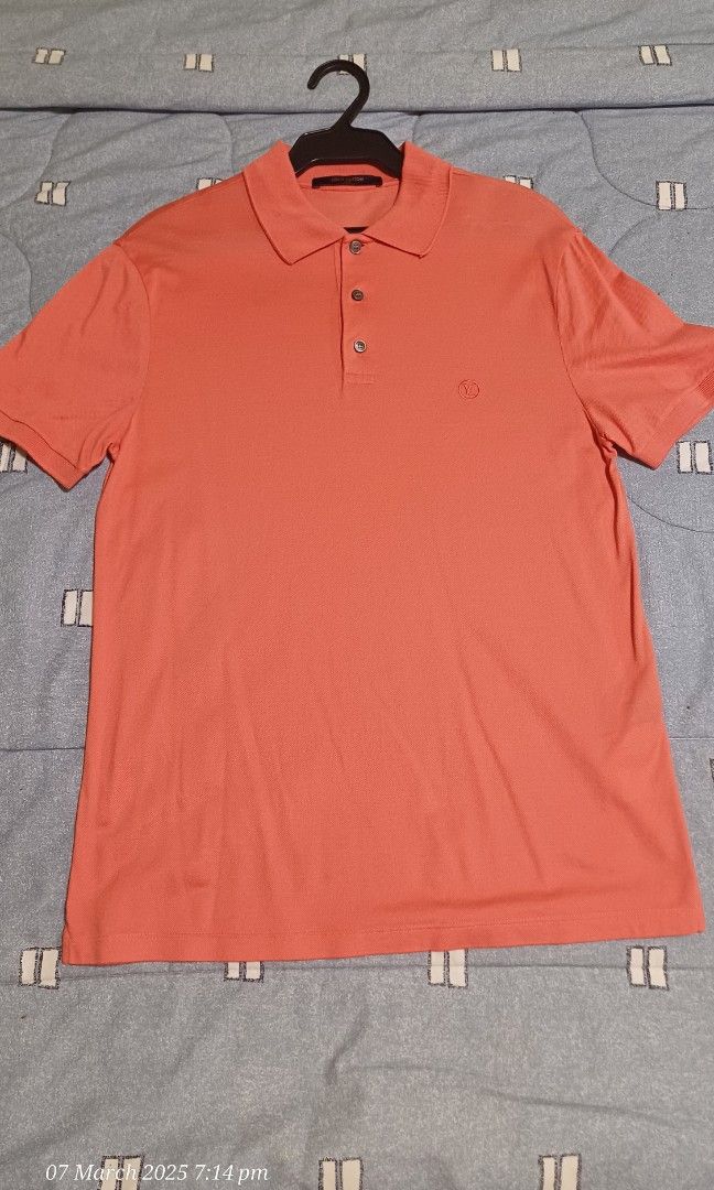 LV POLO SHIRT (Category: Luxury Apparel) located in Pasay City. Submitted by airaonlineshops (Listing ID 1356936238, Image 2). Description: Good condition used 3x only size small 12k.