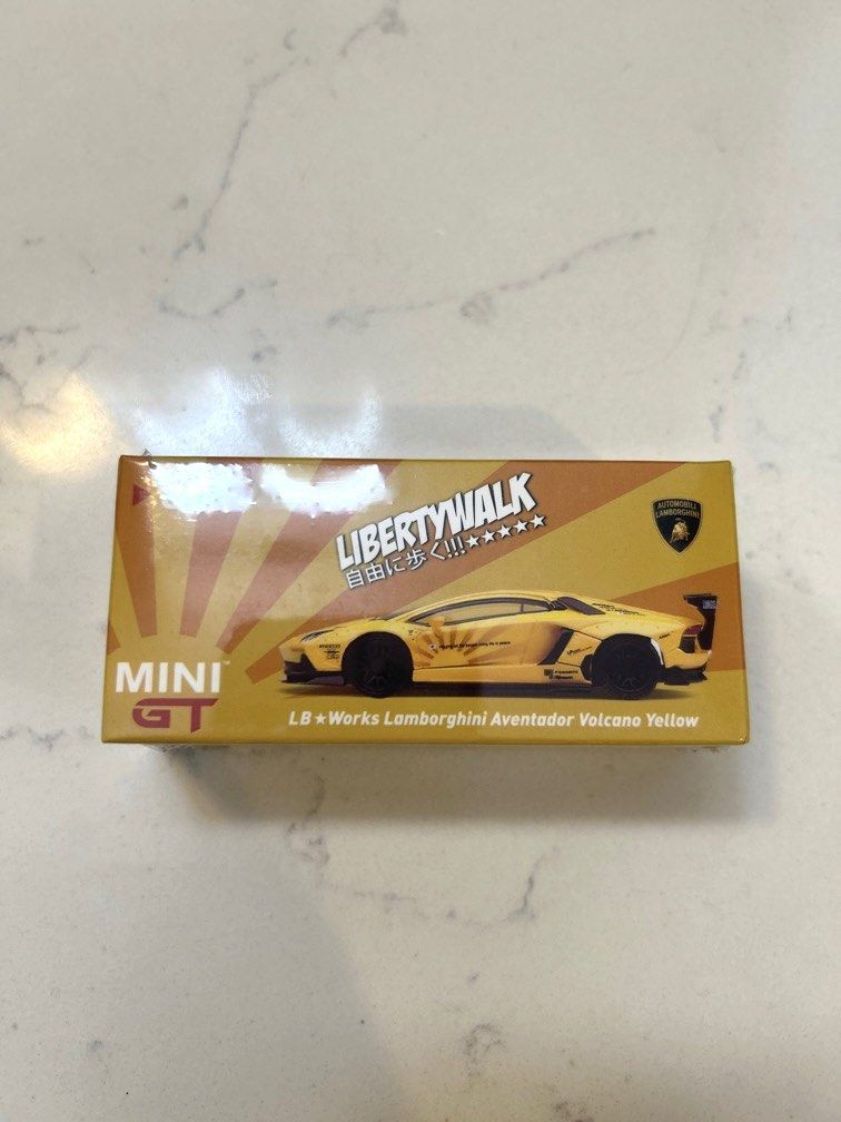 Mini GT Lamborghini LBWK LB Works Lamborghini Aventador Volcano Yellow ...