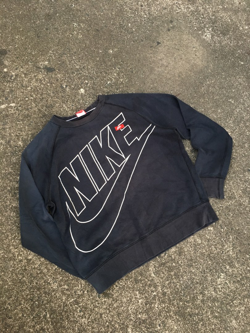 Nike Big Logo Spellout Sweater, Men's Fashion, Tops & Sets, Hoodies on ...