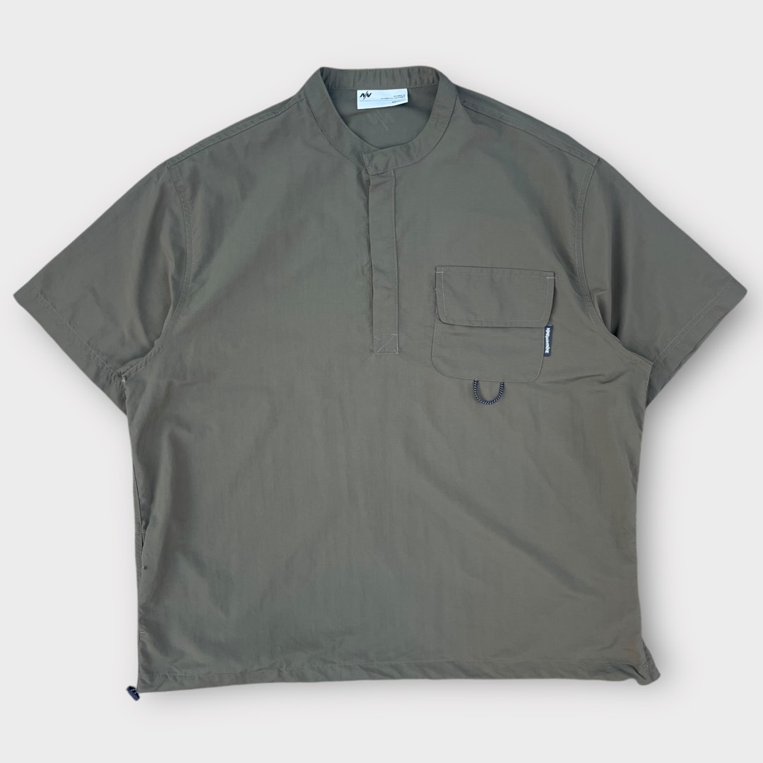 Nine Point Nine - Nylon Rocky Shirt Olive, Men's Fashion, Activewear on ...