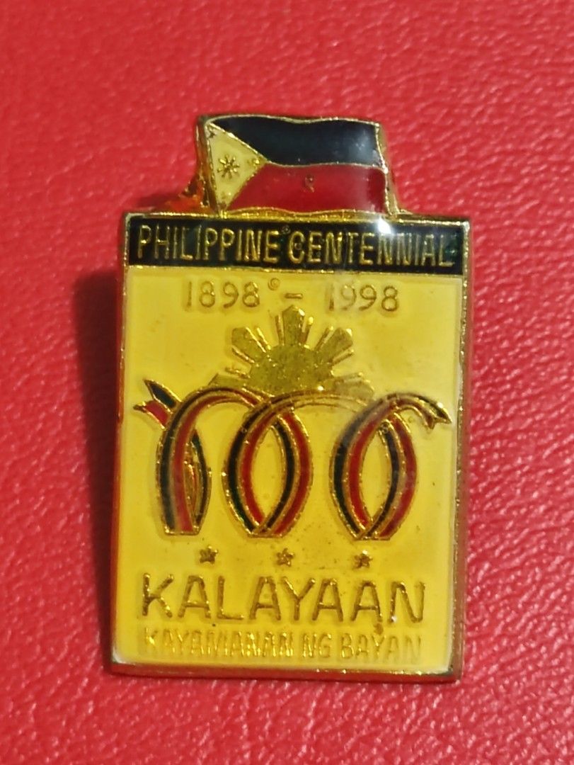 Philippine Centennial Pin (Category: Currency) located in Lipa City. Submitted by mark_collections (Listing ID 1356911279, Image 1). Description: Philippine Centennial Pin Mode of Payment: Gcash.