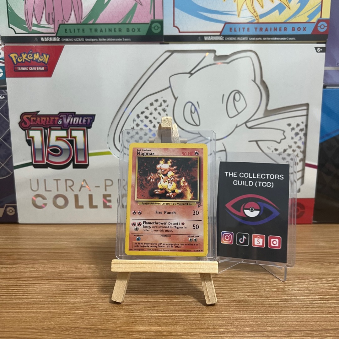 Pokemon TCG Magmar Base Set 2 51/130 EN, Hobbies & Toys, Toys & Games ...