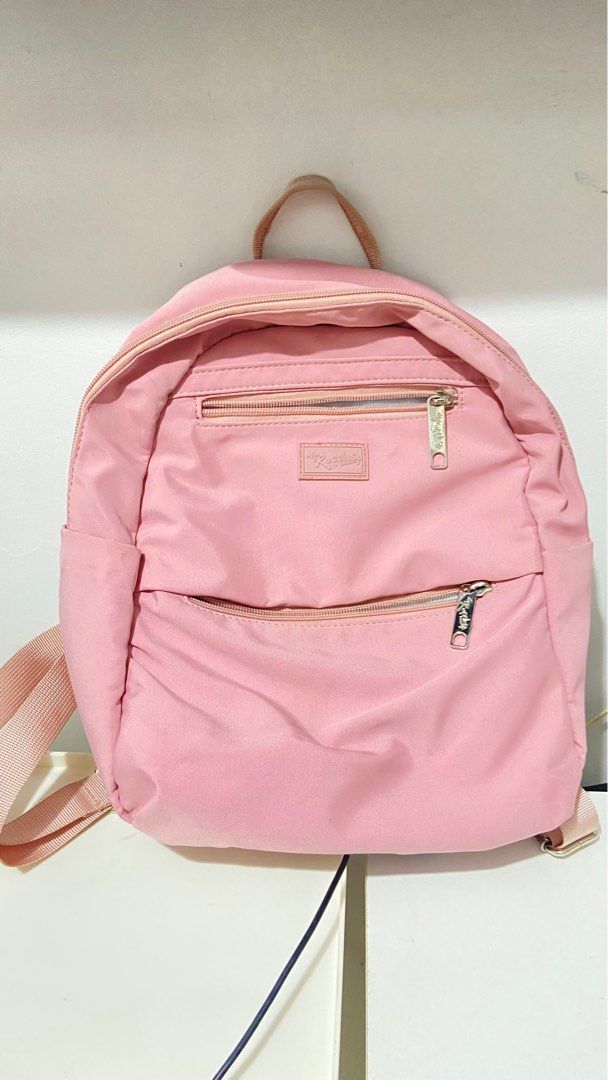 Ruffles Pink Backpack (Category: Backpacks) located in Quezon City. Submitted by injooool (Listing ID 1356967742, Image 1). Description: RFS: decluttering!! - shipping is shouldered by the buyer - payments will be thru gcash or bank transfer - delivery depends on the buyer - pm me for the negotiation sa price and condition.