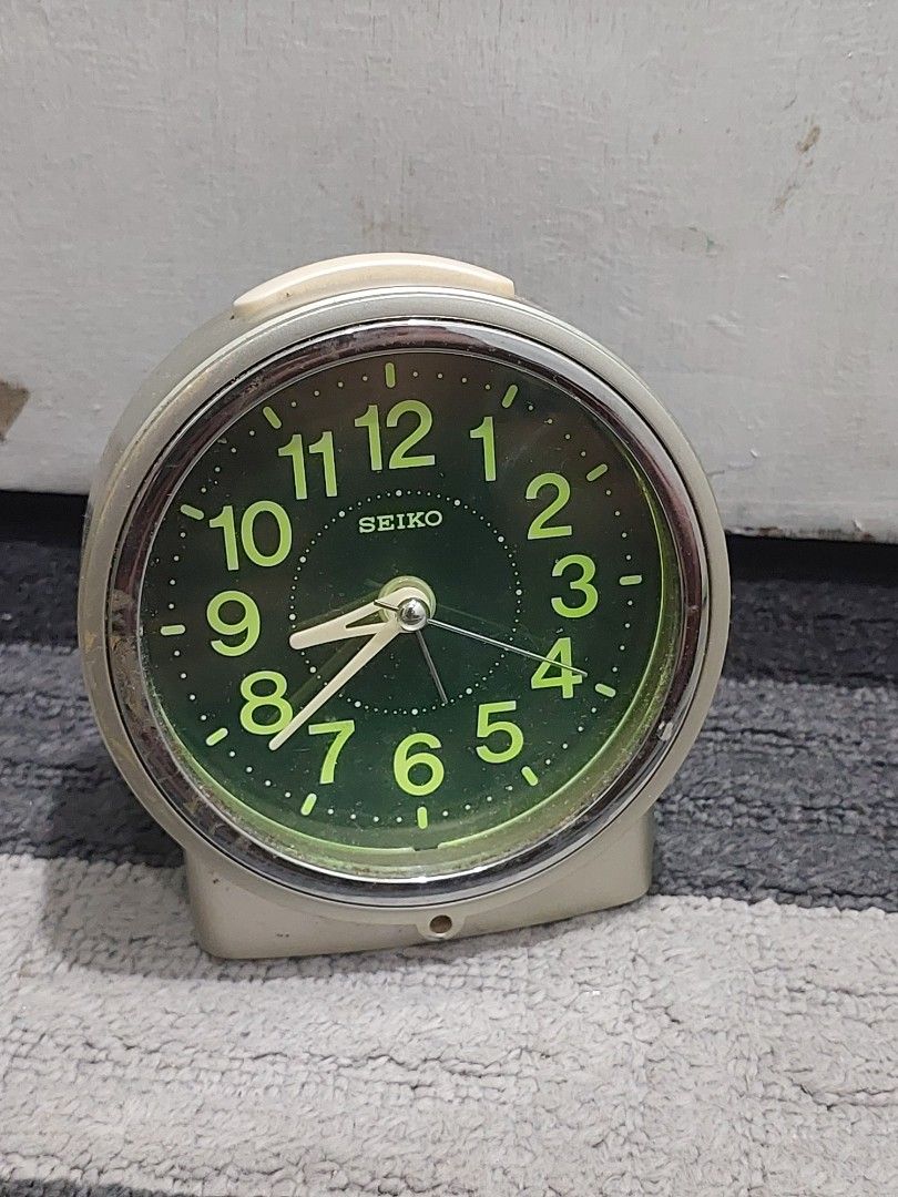 SEIKO table top alarm clock Tested working Battery operated 350php (Category: Men's Watches) located in Quezon City. Submitted by jpnvintageonline (Listing ID 1356929130, Image 3). Description: SEIKO table top alarm clock Tested working Battery operated 350php.
