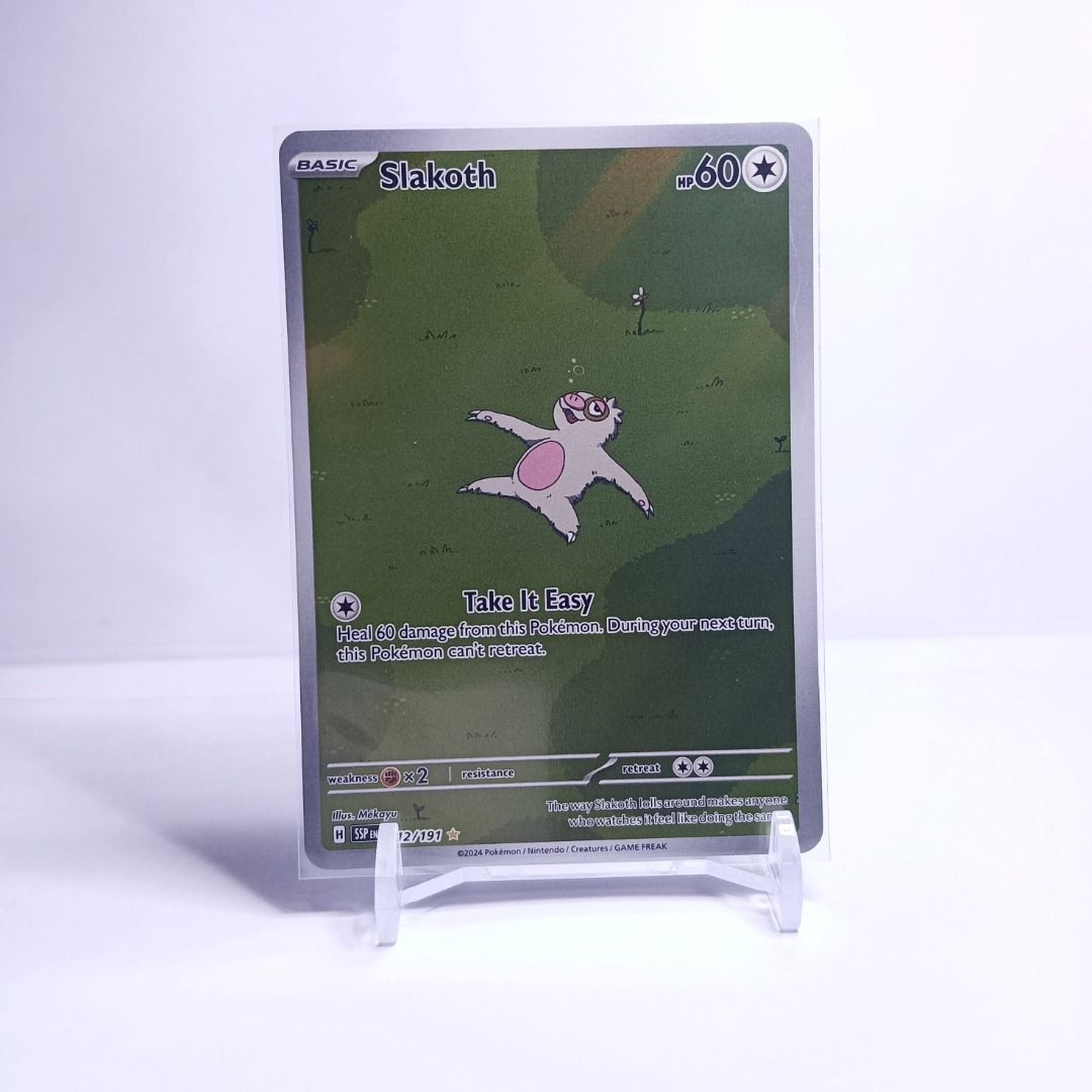 Slakoth 212/191 - Pokemon Card - Surging Sparks - Illustration Rare ...