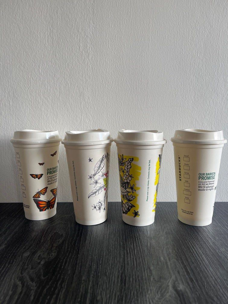 Starbucks Cups Collection collectibles (Category: Coffee & Tea Tableware) located in Pasay City. Submitted by prelovedbythebfam (Listing ID 1356809533, Image 2). Description: These were collected from Starbucks back in 2018. Minimum of 1250 worth of Starbucks order to redeem each cup. Plastic, unused, ok with hot drinks Selling as a set.