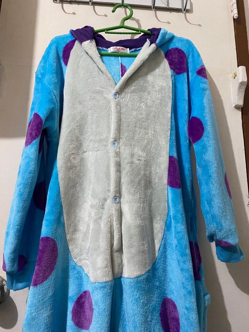 Sulley Onesie (Category: Babies & Kids Fashion) located in Quezon City. Submitted by shemboti (Listing ID 1356862344, Image 1). Description: Bought this at SM Dept Store. Perfect as a costume for your kids. Size is XXL for Kids It can fit to XS-S for Adult.