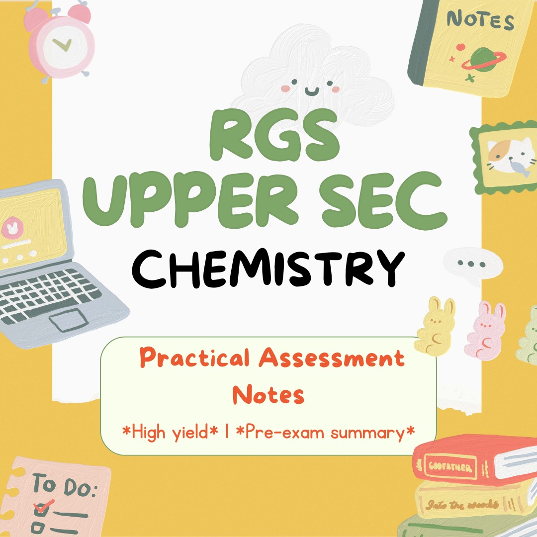 UPPER SEC CHEMISTRY - PRACTICAL | RAFFLES STUDENT Sec 3 Sec 4 ...