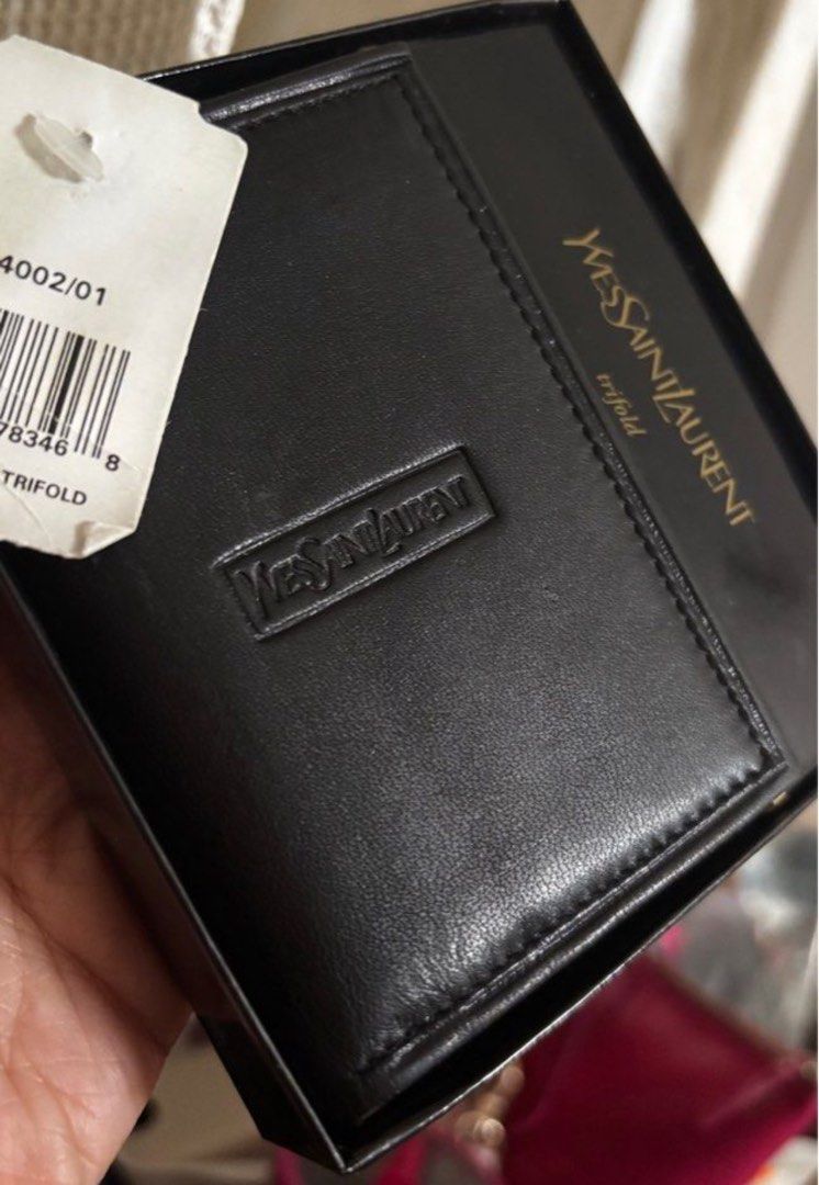 VINTAGE YSL TRIFOLD WALLET (Category: Wallets & Card Holders) located in Quezon City. Submitted by raspberryblushe (Listing ID 1356826227, Image 1). Description: Gift from US not my style Nego Commonwealth, QC PAYMENT FIRST.