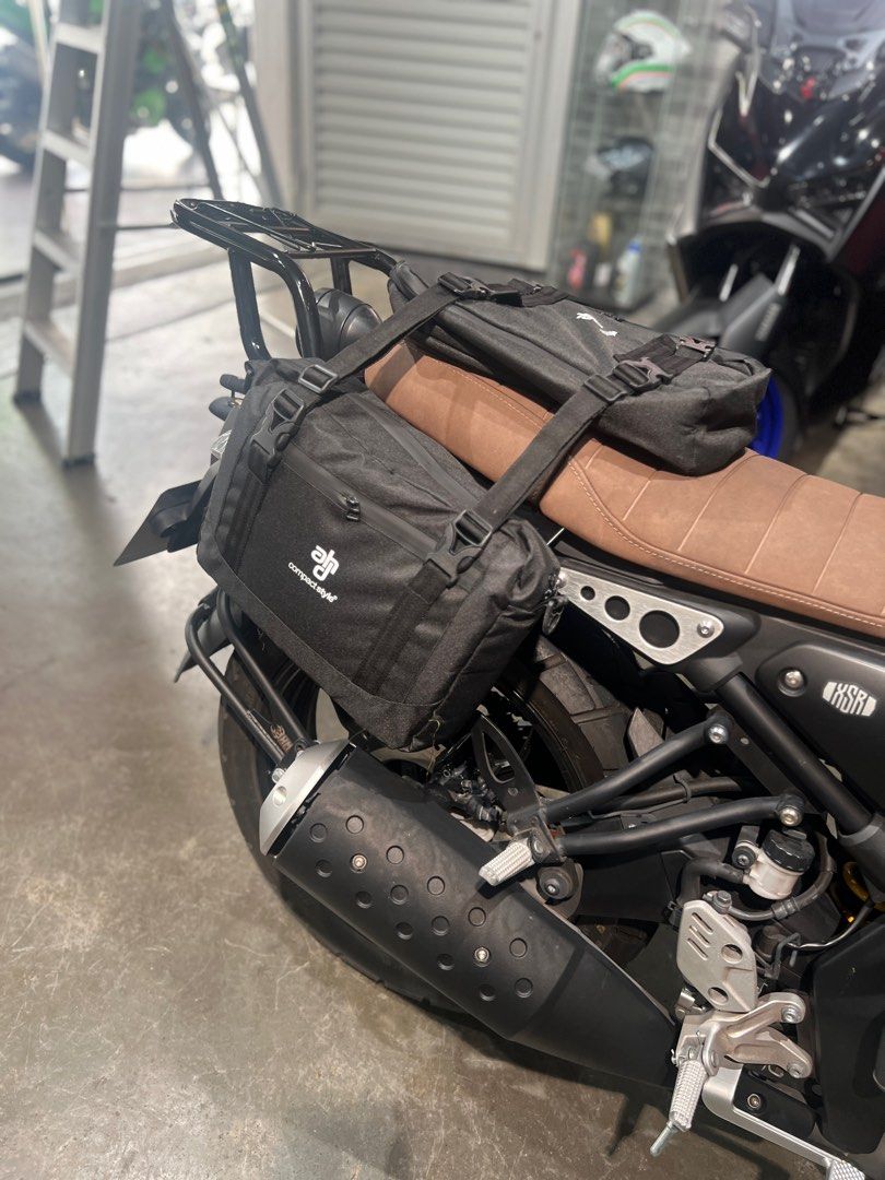 XSR155 Rack, Side Panniers Pillion Seat Bag, Motorcycles