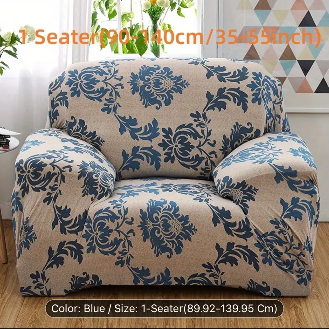 1+2+3 Seater Strechable SOFA COVER Set with Elastic Loop on Carousell