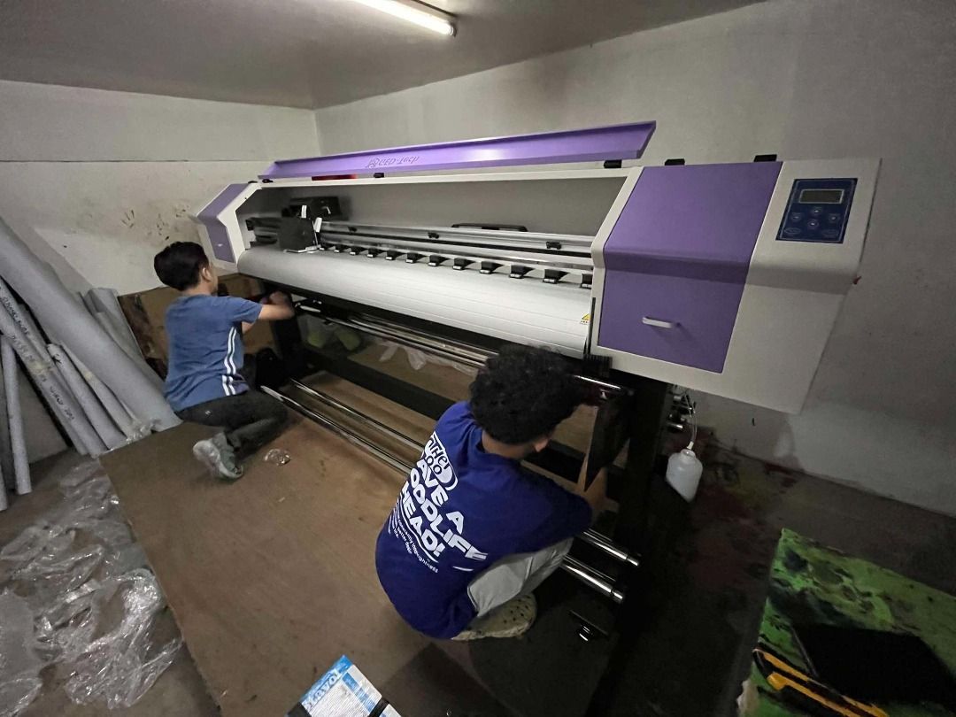 6ft Large Format Eco Solvent Printer Machine (TARPAULIN, PANAFLEX AND MORE) (Category: Printers, Scanners & Copiers) located in Manila. Submitted by rjballos (Listing ID 1357050172, Image 3). Description: Want to start your own printing business but you’re on a budget? May it be for shirt printing, sublimation, tarpaulin, stickers or more. We got you! Start your printing business with the best quality and most affordable printer machines in the m