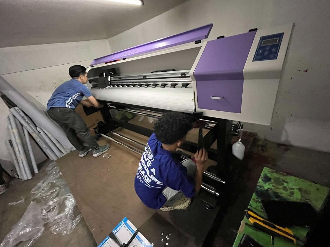 6ft Large Format Eco Solvent Printer Machine (TARPAULIN, PANAFLEX AND MORE) (Category: Printers, Scanners & Copiers) located in Manila. Submitted by rjballos (Listing ID 1357050172, Image 2). Description: Want to start your own printing business but you’re on a budget? May it be for shirt printing, sublimation, tarpaulin, stickers or more. We got you! Start your printing business with the best quality and most affordable printer machines in the m