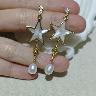手工貼貝殼片×珍珠耳環64194033126401110
