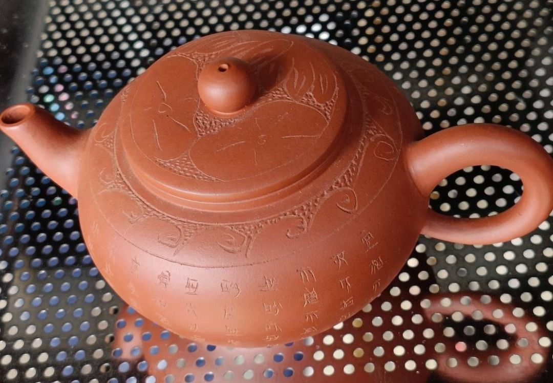 ☆美品☆ 中国茶器（宜興紫砂茶壺） 创汇期手工壺 で 中国宜興