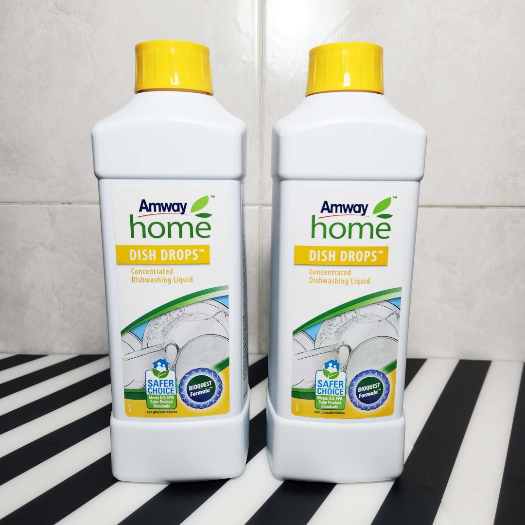 Amway Dish Drops Concentrated Dishwashing Liquid 1L (Bundle of 2 ...