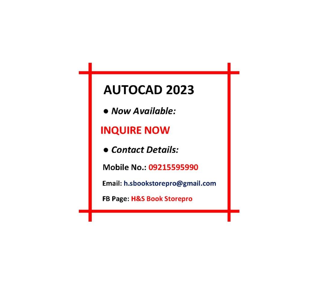 AUTODESK AUTOCAD 2023 SOFTWARE INSTALLER (Category: Software) located in Quezon City. Submitted by hs.bookstorepro (Listing ID 1357120782, Image 2). Description: AUTOCAD SOFTWARE INSTALLER 2023 For SALE !!! Autodesk AutoCAD 2023 For Only P100 Now Available via GOOGLE DRIVE For Inquiry CONTACT US: Cellphone: 0921-559-5990 Email: See on the Photos.