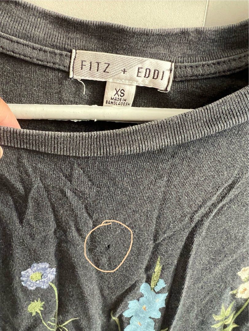 Black floral shirt (Category: Shirts) located in Bulacan. Submitted by lezzdeclutter (Listing ID 1357088720, Image 2). Description: Size Medium Minor flaw (see posted pic) Rfs: decluttering since i’m now pregnant 📍Malolos, Bulacan .