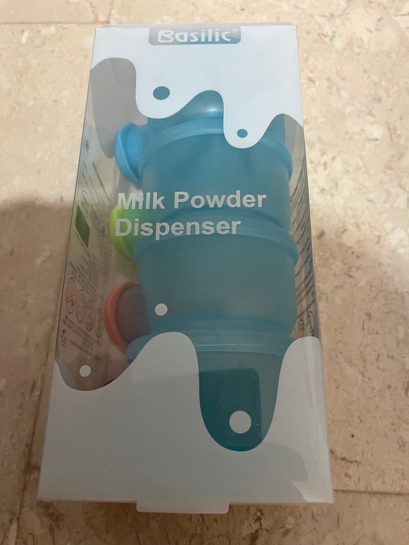BNIB Basilic Milk powder container (320ml), Babies & Kids, Nursing ...