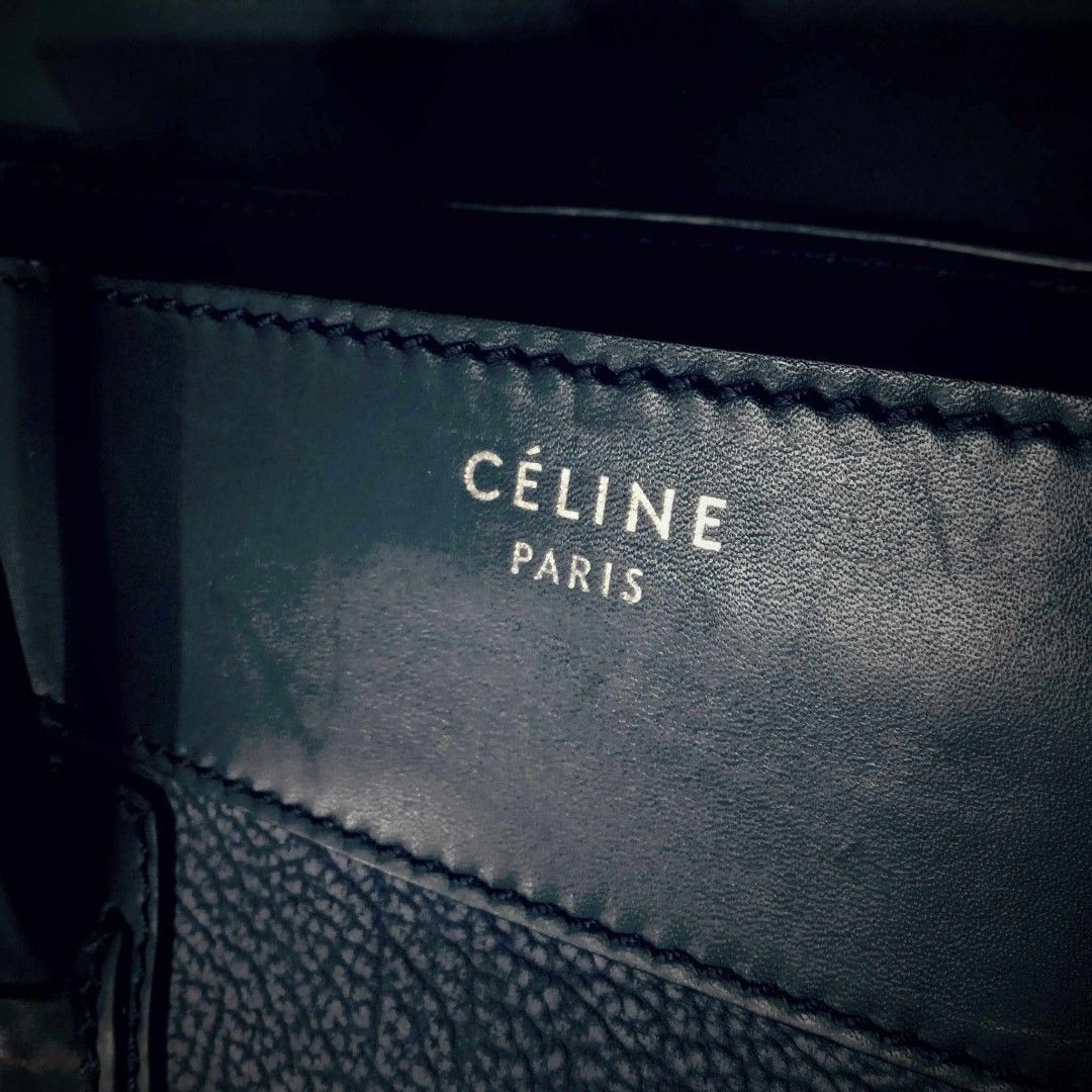Celine Luggage Tote (Category: Luxury Bags & Wallets) located in Taguig. Submitted by esa.agustin (Listing ID 1357041243, Image 3). Description: Original Celine Luggage blue leather tote. Made in Italy. Measurement: 11 in. x 12 in x 7 in.