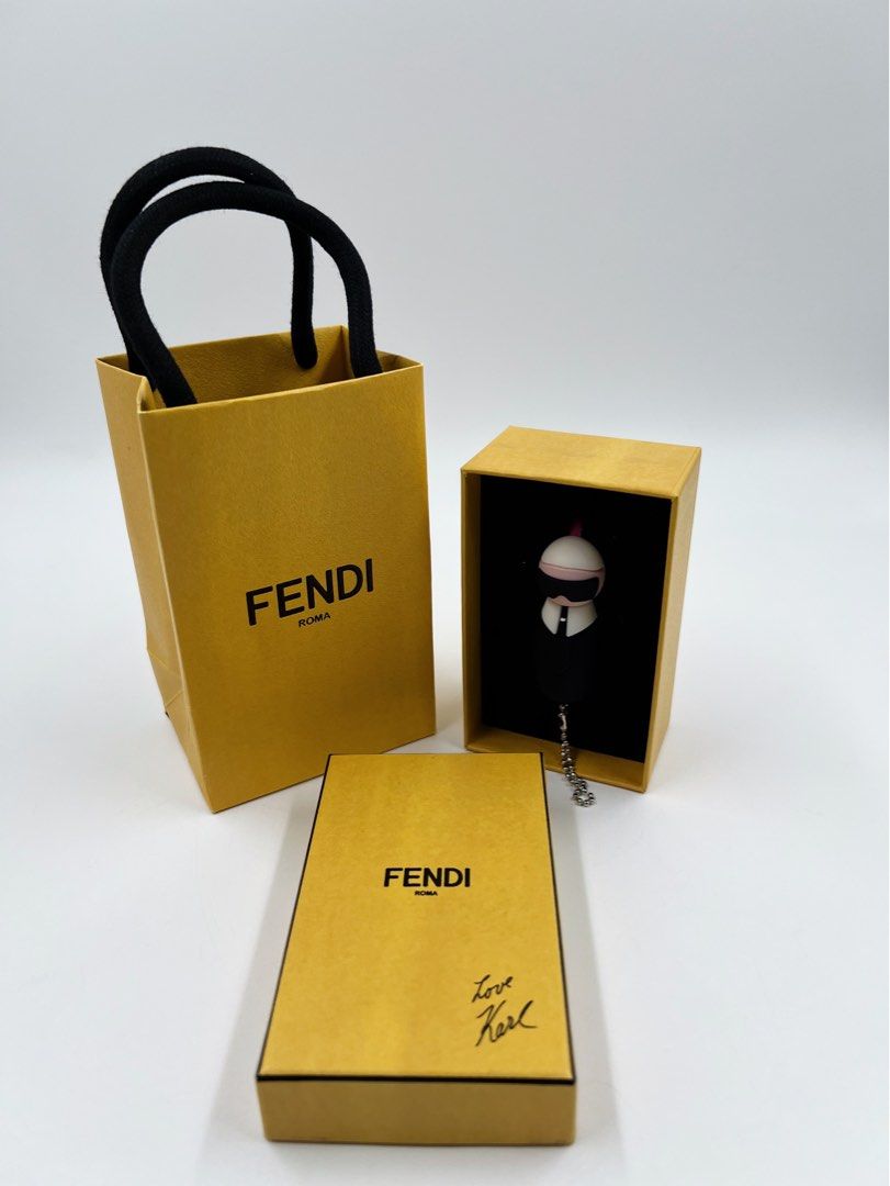 ⚜️Fendi Bag Charm (Flash Drive Card) (Category: Luxury Accessories) located in Makati City. Submitted by 90sangel (Listing ID 1357164205, Image 1). Description: •Item: Fendi USB memory flash drive •Condition: Brand New (not for sale) Novelty gift * This whimsical bag charm is composed of a mulicolored PVC in the shape of Karlito. It features a removable USB drive that pulls out from the base and a bright pink mohawk. This is a perfect bag charm f