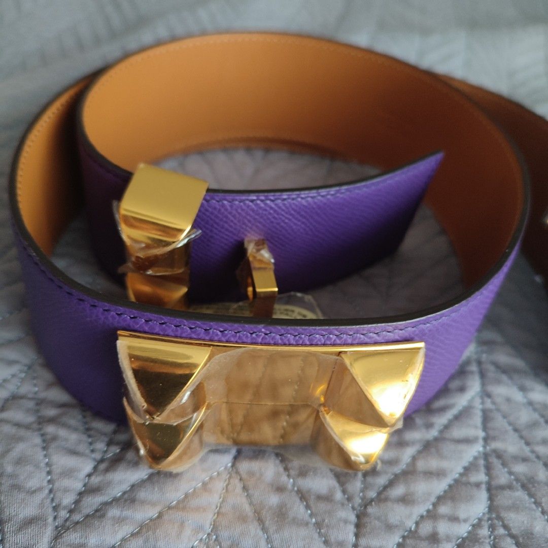 Hermes CDC Collier De Chien CDC Belt (Category: Luxury Accessories) located in Paranaque City. Submitted by portodimoda (Listing ID 1356999510, Image 2). Description: AUTHENTIC!!! LAST PRICE!!! SALE!!! Please do not message me if you have no intentions of buying. If you have doubts with regard to its authenticity, just leave my page Hermes Ceinture Femme Collier De Chien CDC Belt Crocus epsom gold hardware size 80 Stamp P square NO INCLUSIONS.