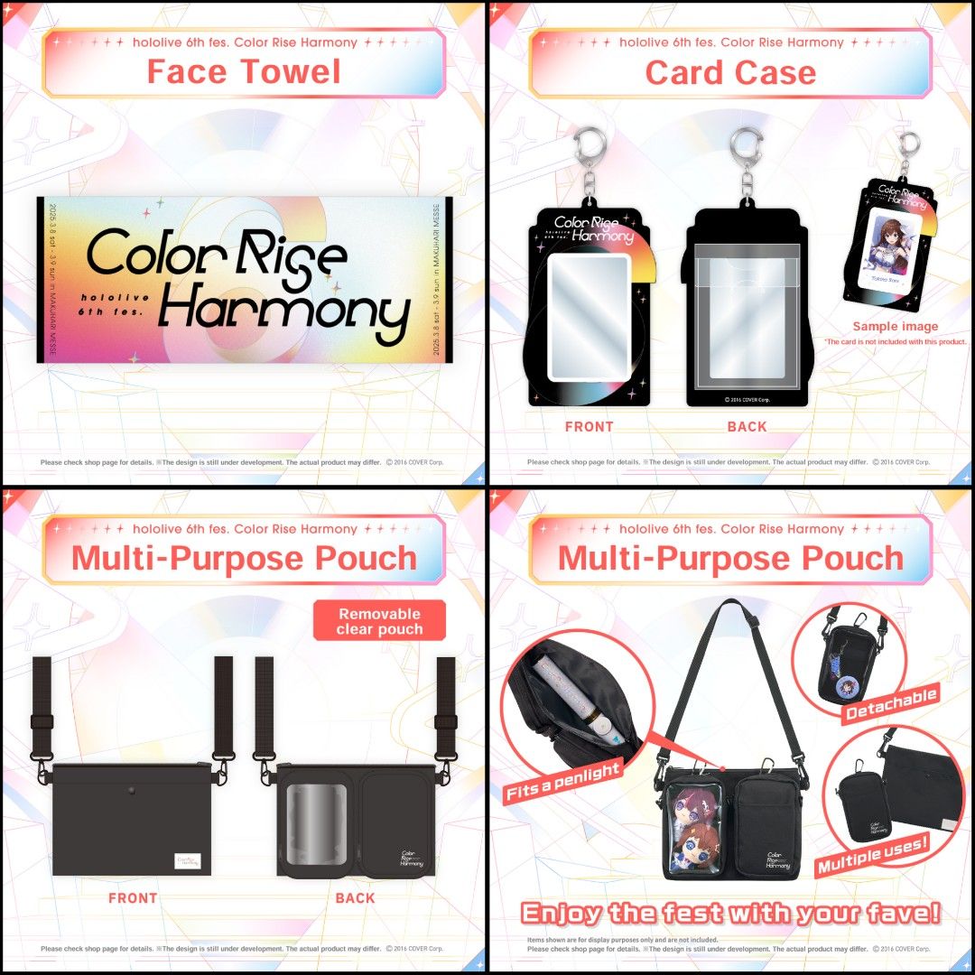 [Hololive] 6th Fes. Color Rise Harmony Merch (Pre-Order) Suisei Fubuki ...