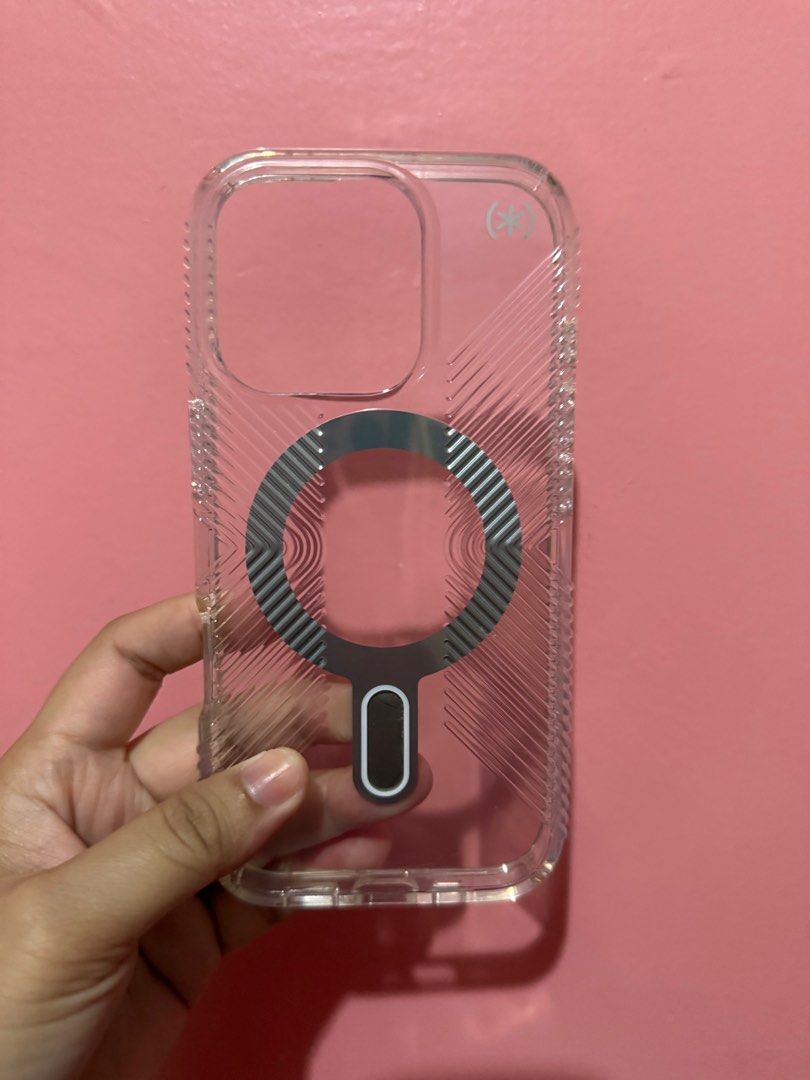 iPhone 16 Pro Speck Case (Category: Cases & Sleeves) located in Las Pinas. Submitted by irishhvee (Listing ID 1357140584, Image 1). Description: Product description is in the images already. Used only a couple of times Rfs: decluttering.