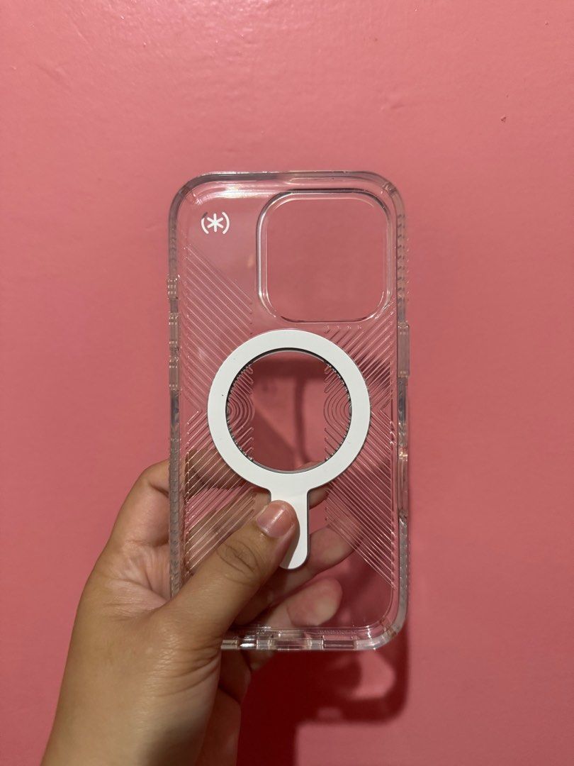 iPhone 16 Pro Speck Case (Category: Cases & Sleeves) located in Las Pinas. Submitted by irishhvee (Listing ID 1357140584, Image 2). Description: Product description is in the images already. Used only a couple of times Rfs: decluttering.