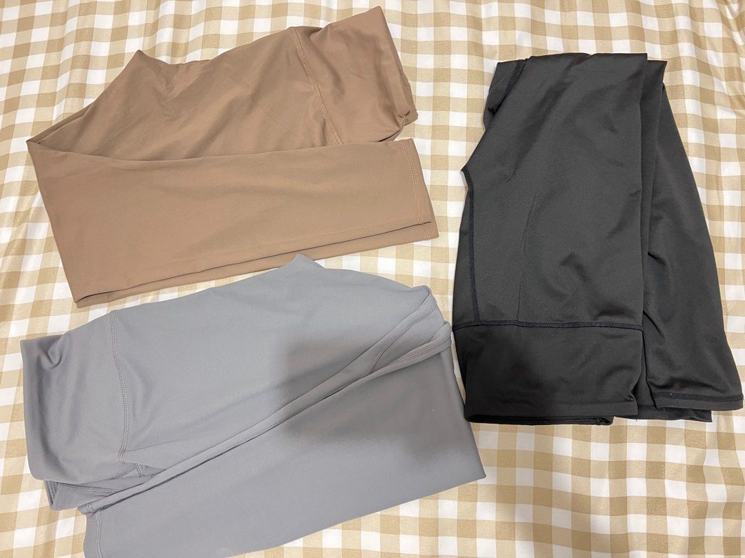 Lovito leggings (Category: Activewear) located in Bulacan. Submitted by lezzdeclutter (Listing ID 1357114523, Image 1). Description: 3 for only ₱450 ‼️ BLACK ALREADY SOLD Size Large to XL NO Flaws 💯 Rfs: decluttering since i’m now pregnant 📍Malolos, Bulacan.